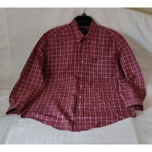 Chaps Easy Care‎ Button Front Plaid Shirt